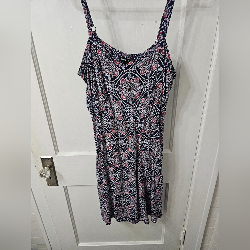 Torrid Medallion print dress size 2 - Picture 7 of 8